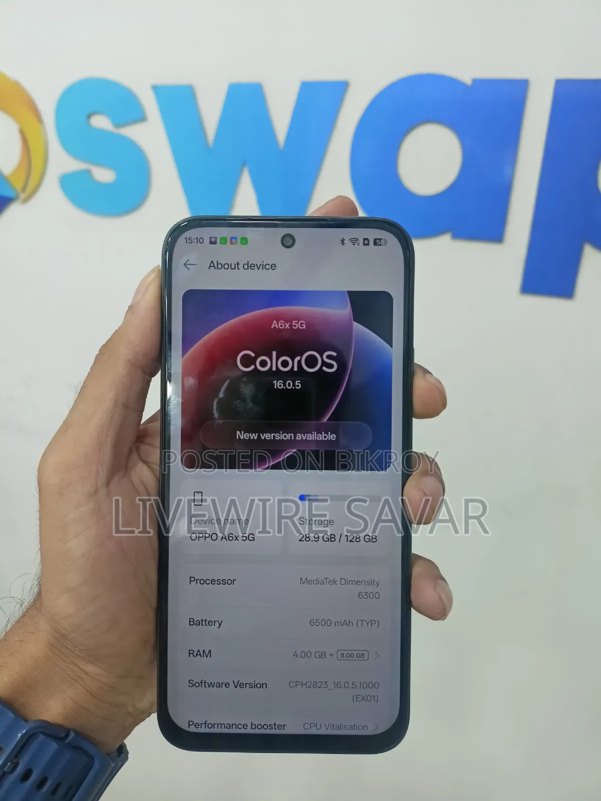 Oppo A6x 128 GB Green
