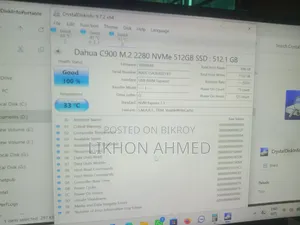 512 GB NVMe 100% Health