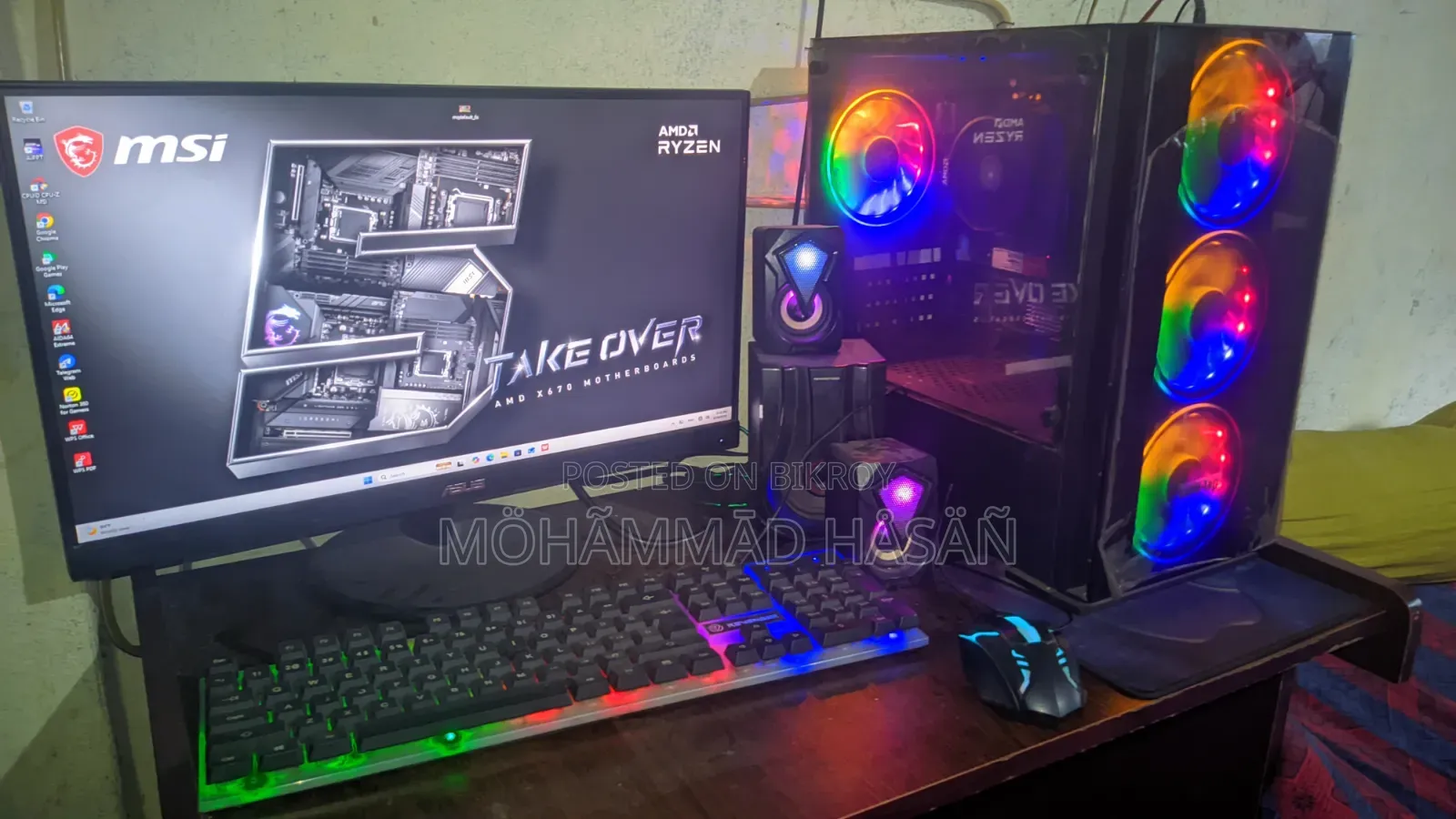 Desktop Computer Asus ROG GT51CA 8GB AMD Ryzen 5 SSD 256GB