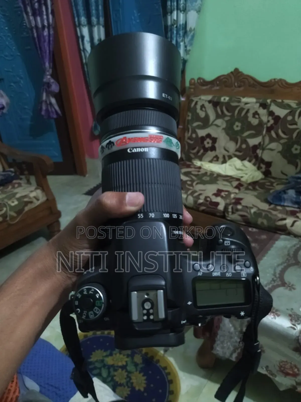 ক্যানন ডিএসএলআর ইওএস ৭০ডি ইএফ-এস ৫৫-২৫০মিমি আইএস এসটিএম টেলিফটো জুম লেন্সসহ