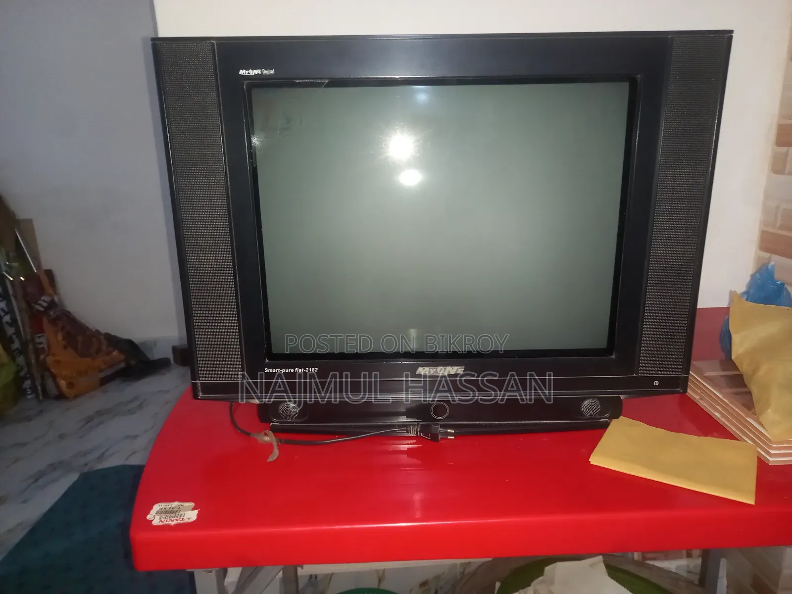 MYONE 21-Inch Used CRT TV | Fully Functional | Supports Dish Connection