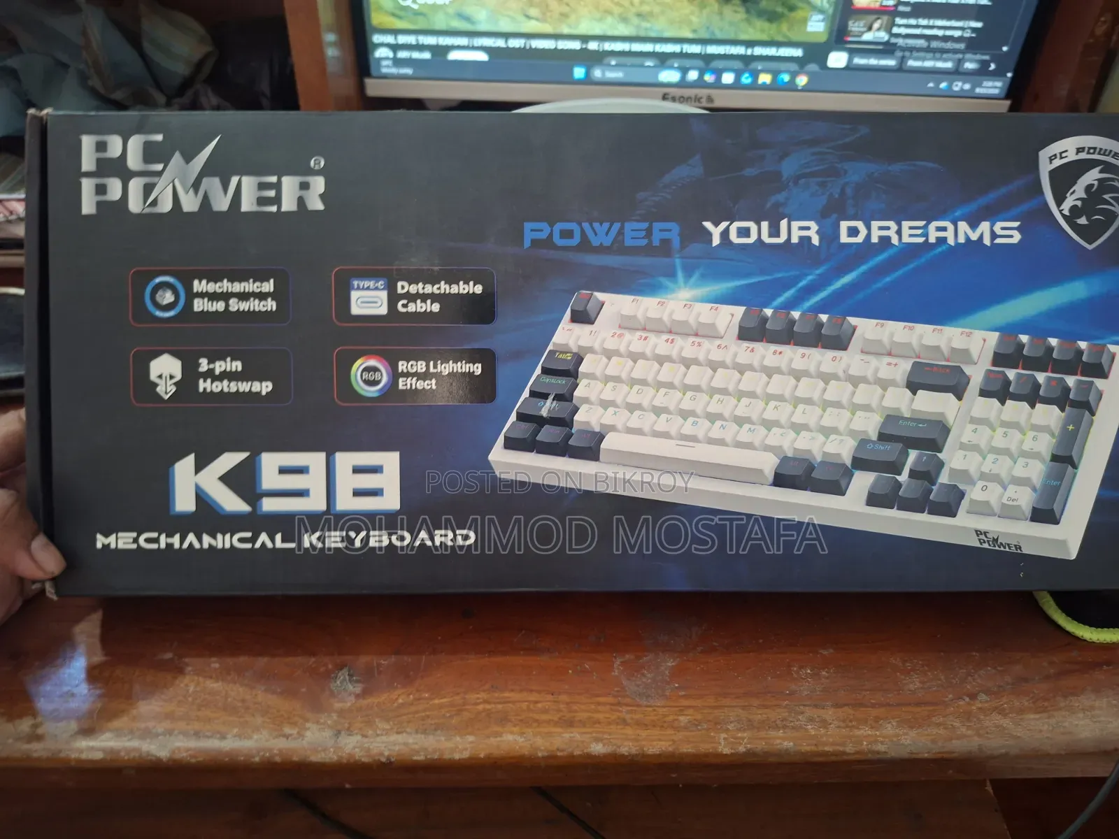 PC Power Mechanical Keyboard (Used - Partially Defective)