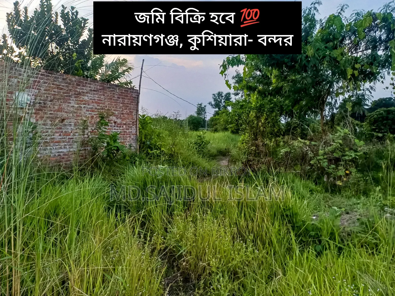 কম দামে জমি বিক্রয় (নারায়ণগঞ্জ)
