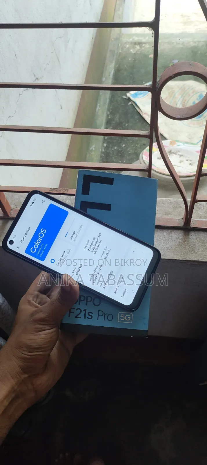 অপ্পো এফ২১এস প্রো ১২৮ জিবি গ্রে