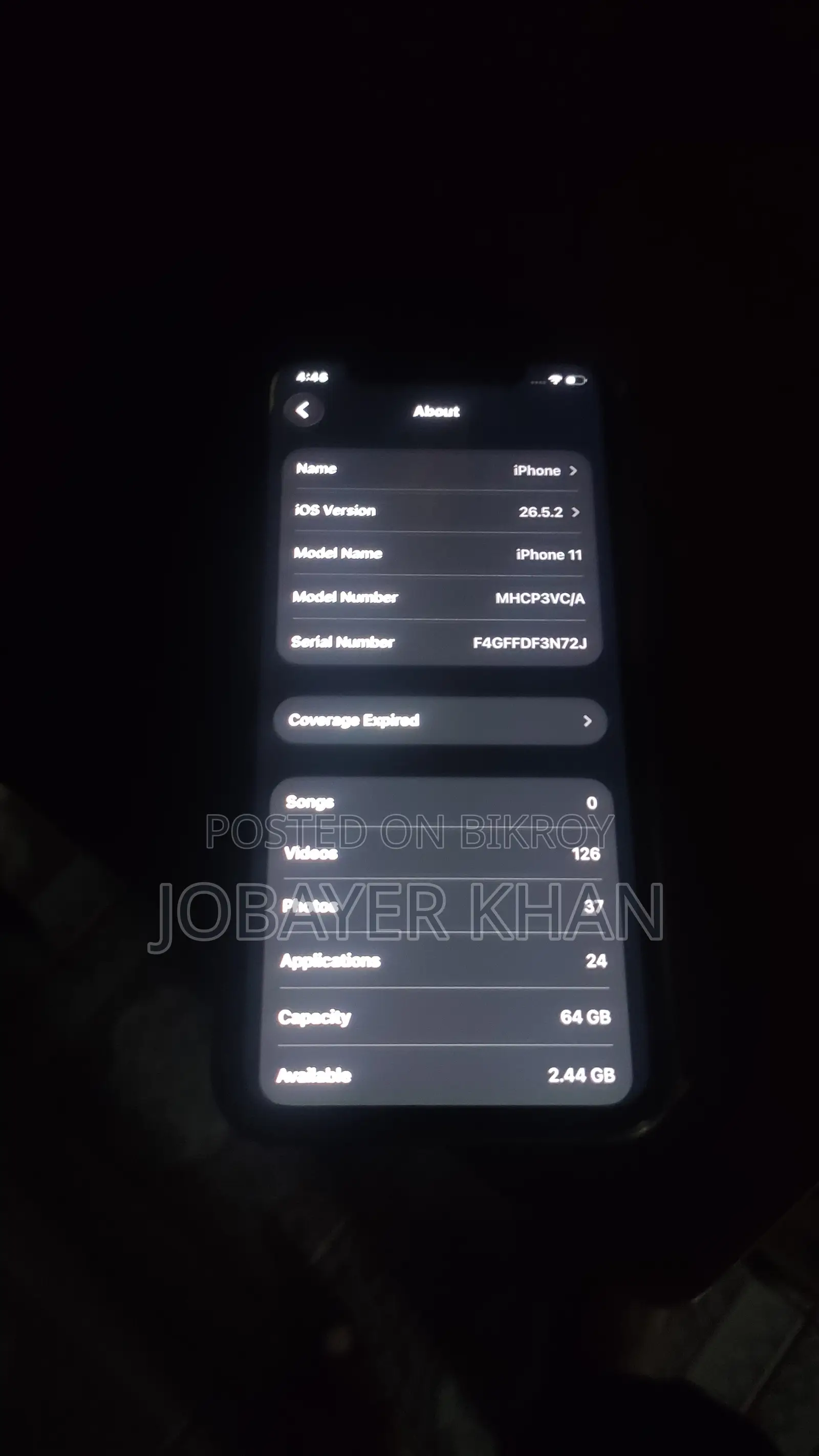 Apple iPhone 11 64 GB Black