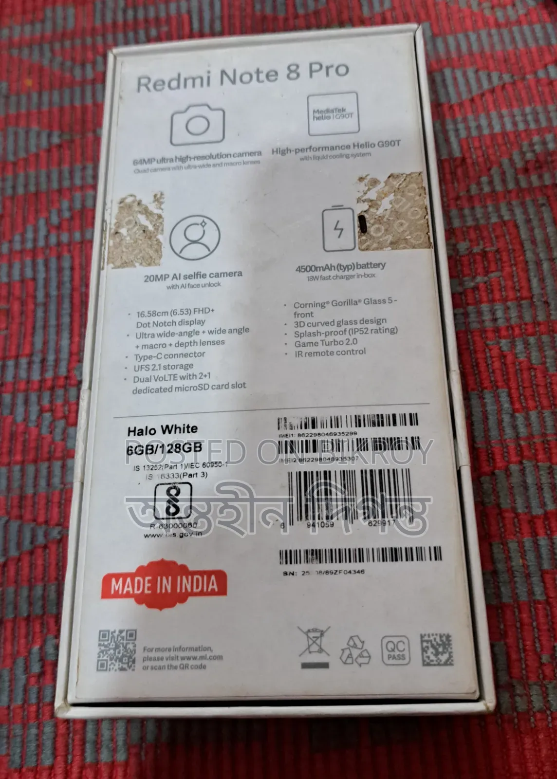 Xiaomi Redmi Note 8 Pro 128 GB White