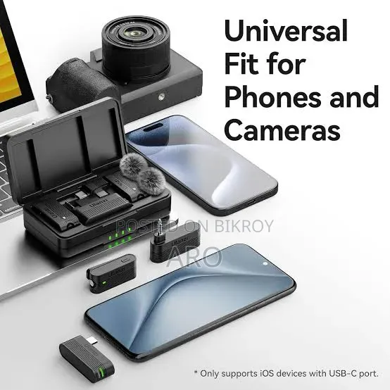 Ulanzi A100 Wireless Microphone Lavalier MIC for iPhone