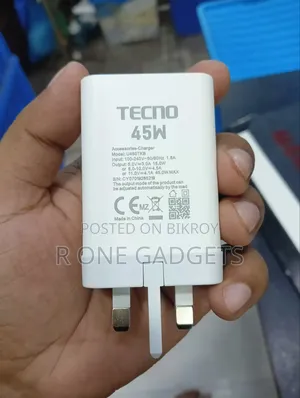 Tecno 45w Original Charger