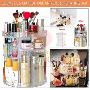 Cosmetics Makeup Organizer 3D Rotating 360'