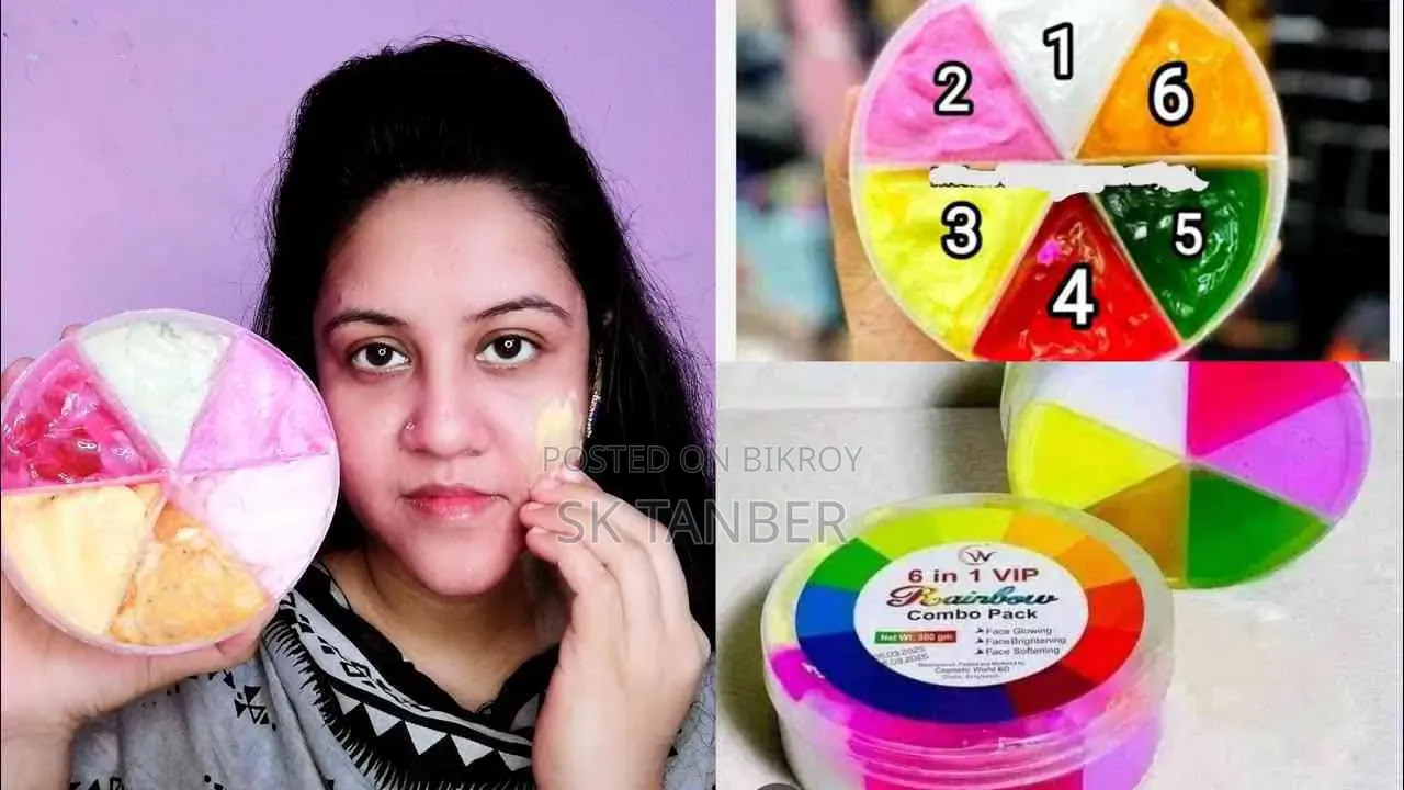 6 Colors Magic in One Box – 6 in 1 VIP Rainbow Makeup Box