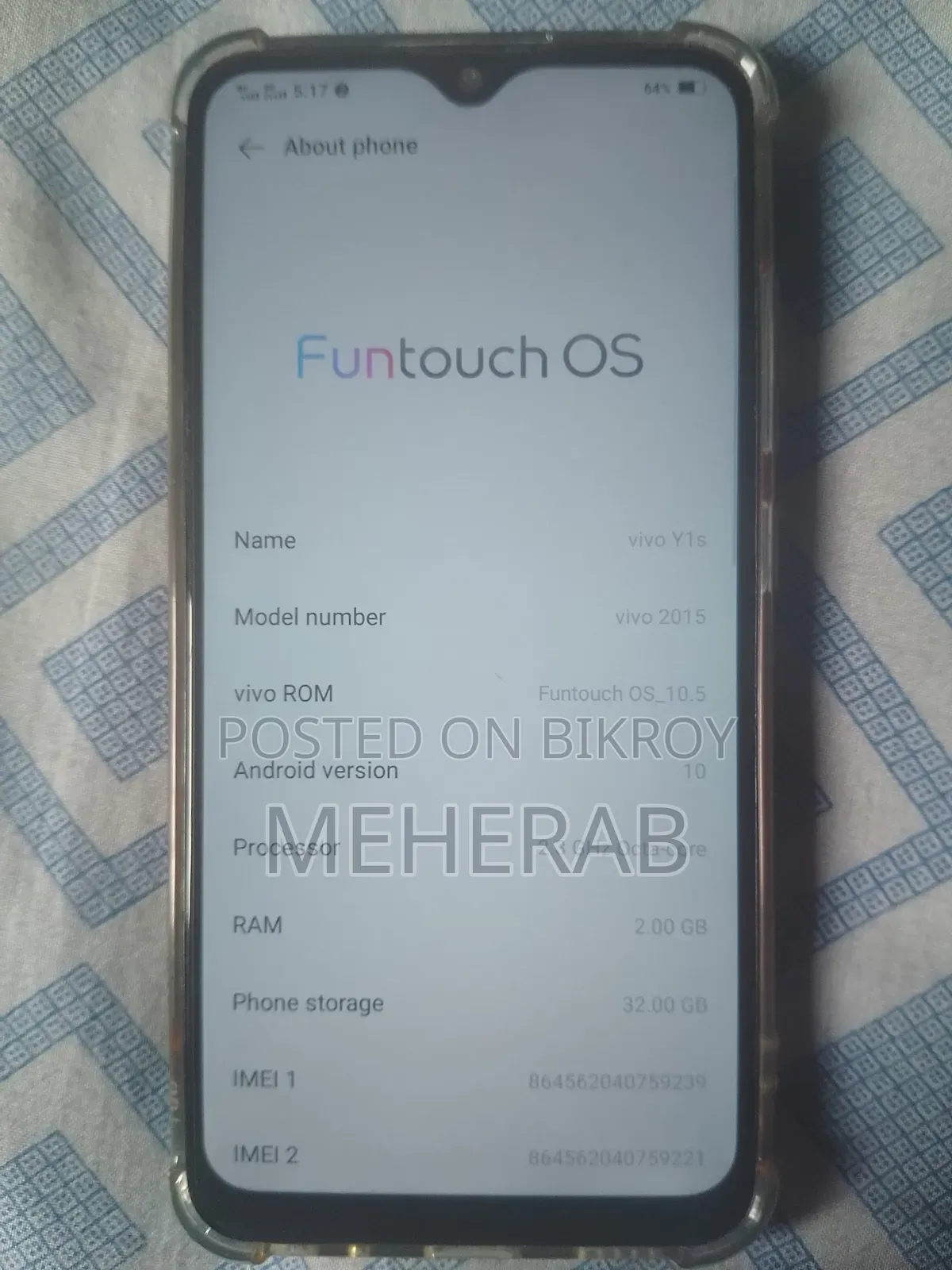 Vivo Y1s 32 GB Blue