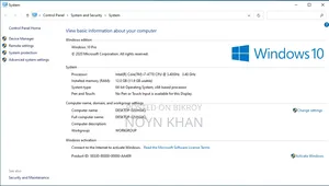 Desktop Computer Lenovo 12GB Intel Core i7 SSD 256GB
