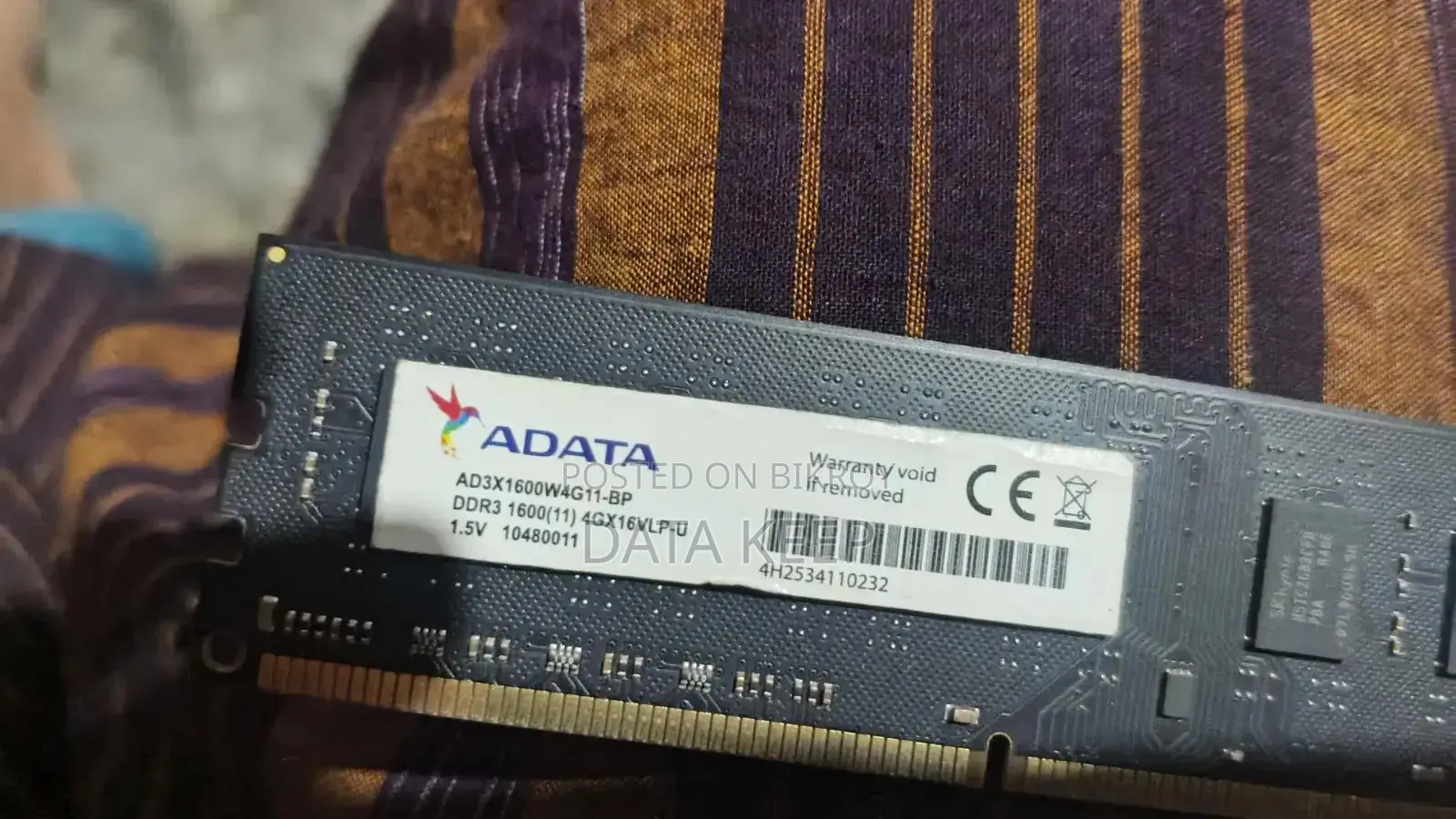 Adata and Lenovo Ram Ddr3