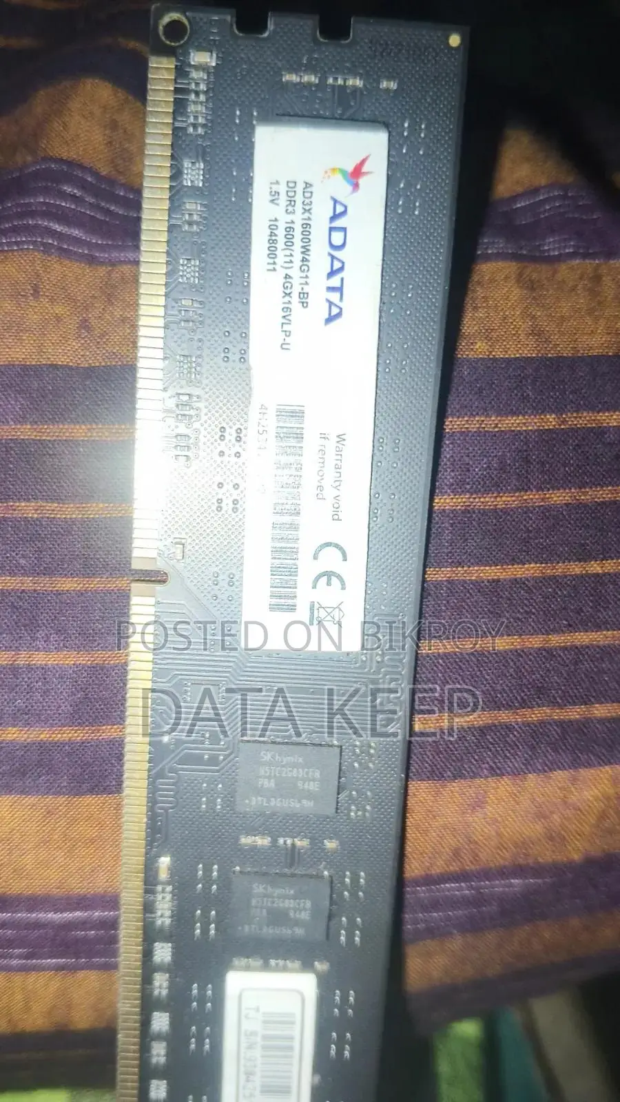 Adata and Lenovo Ram Ddr3