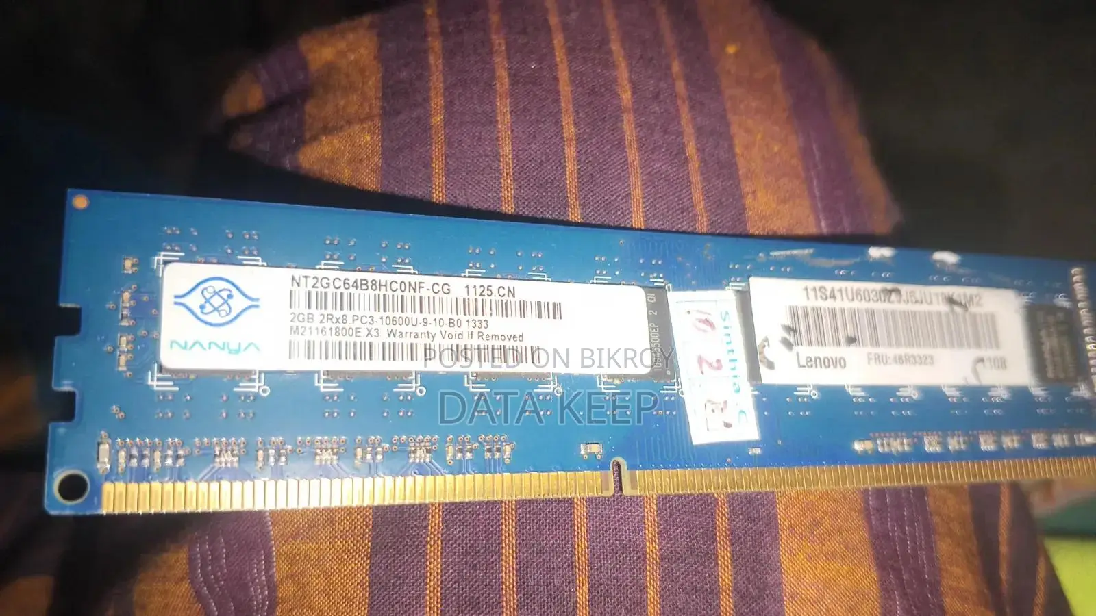 Adata and Lenovo Ram Ddr3