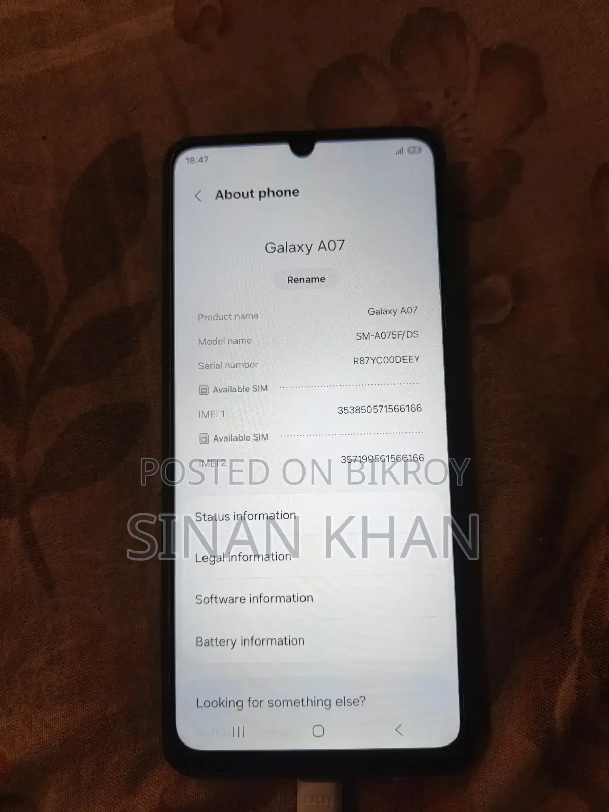 Samsung Galaxy A07 128 GB Black
