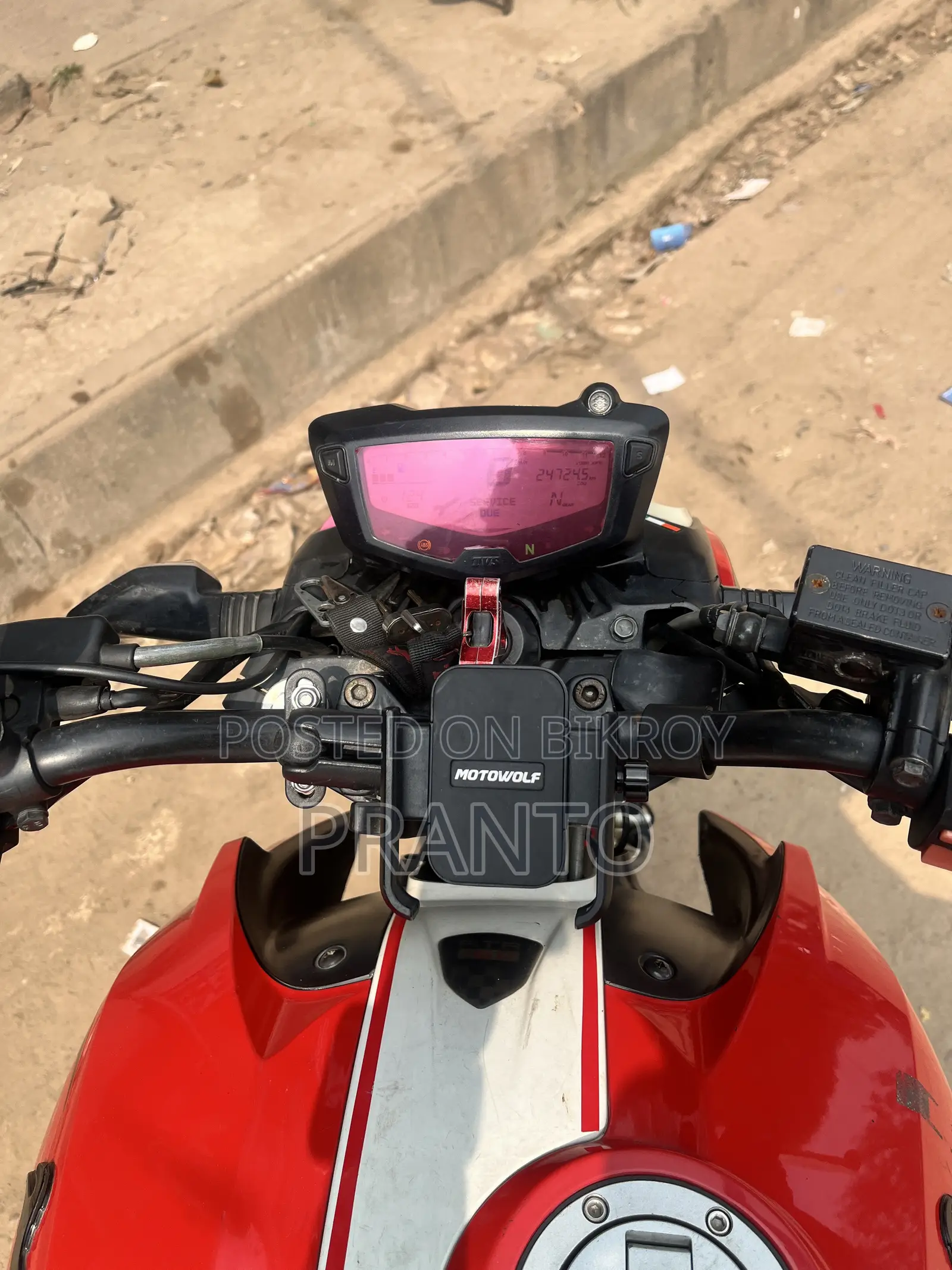 TVS Apache RTR 160 4V 2022 Red