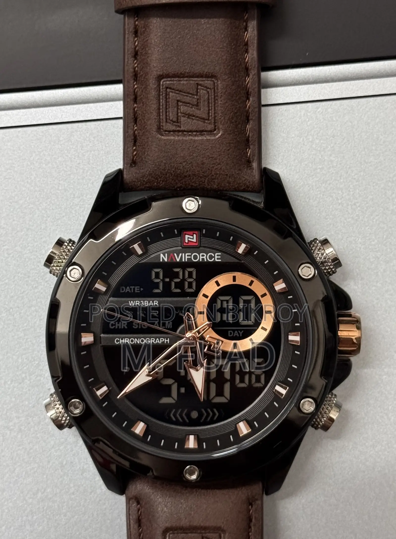 Naviforce 9208 L - Brown Black Casual Watch