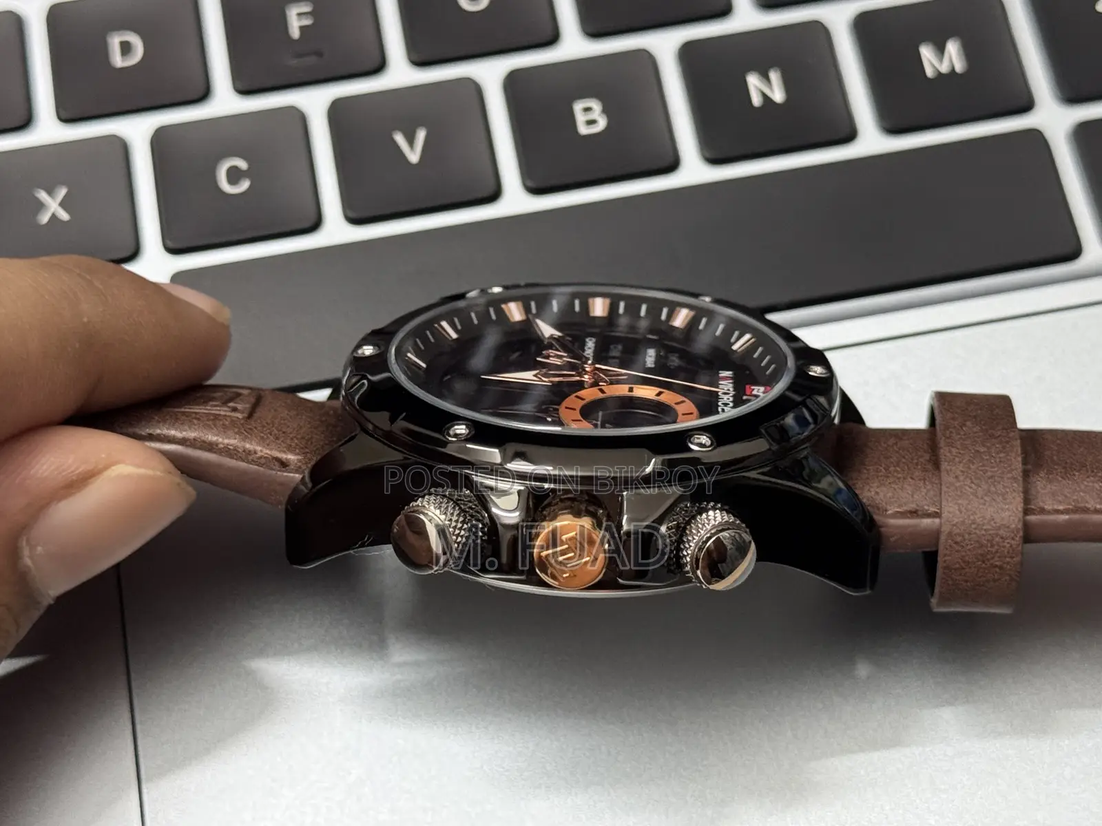Naviforce 9208 L - Brown Black Casual Watch