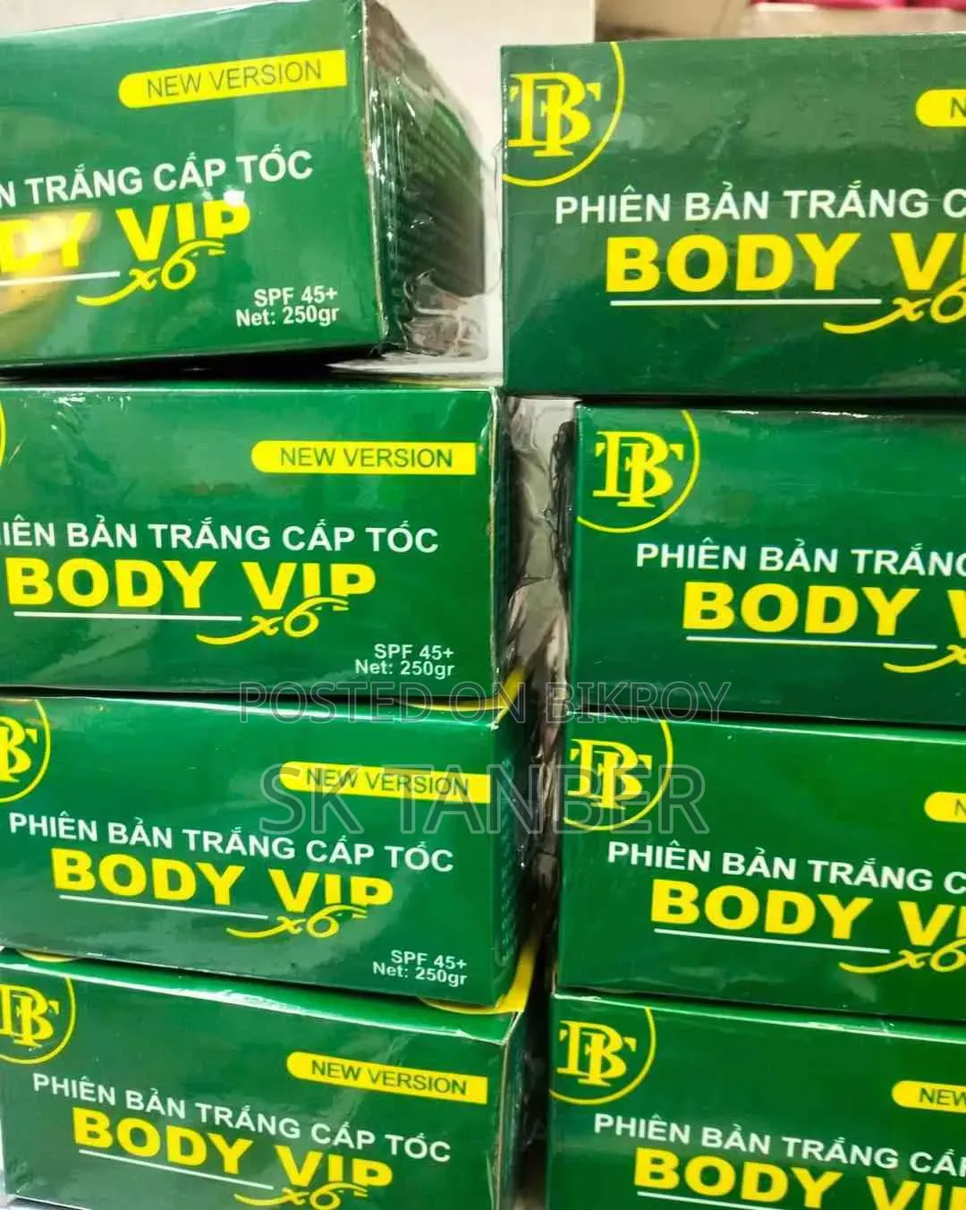 Vip Cream X6 Whitening Body Cream