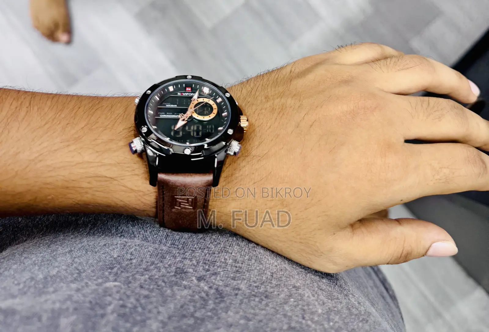 Naviforce 9208 L - Brown Black Casual Watch