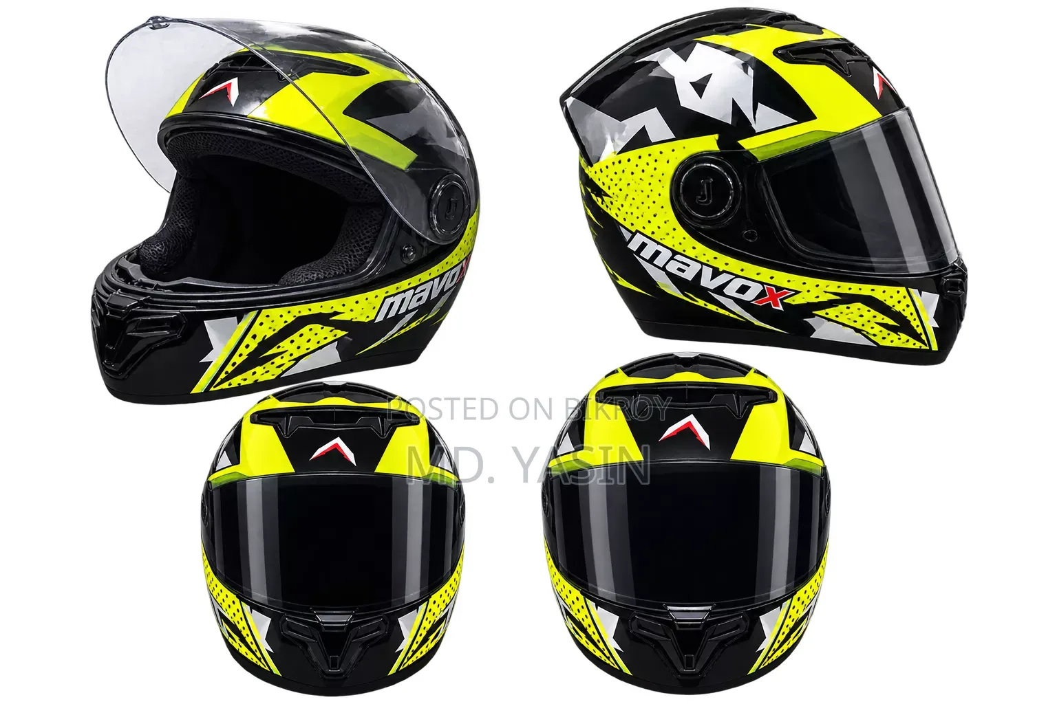 MAVOX Full Face Helmet (Used) বিক্রি হবে