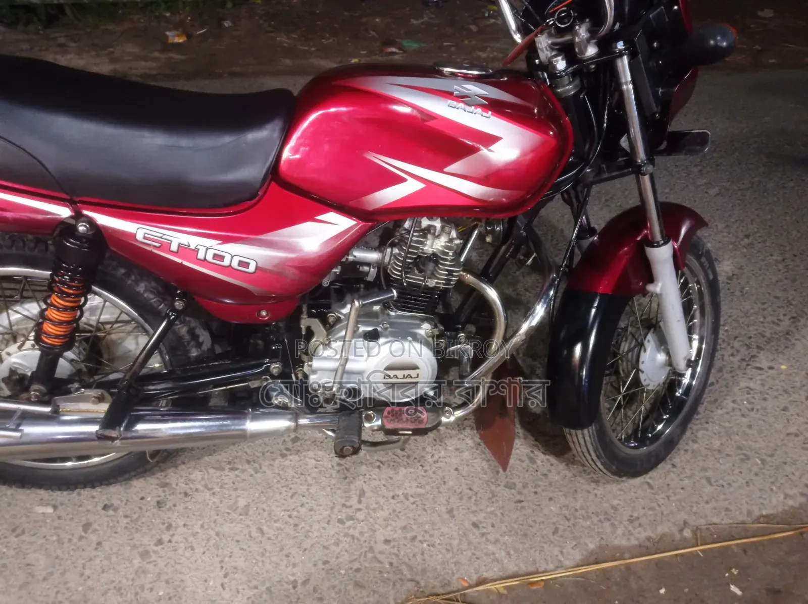Bajaj CT 100 2018 Red