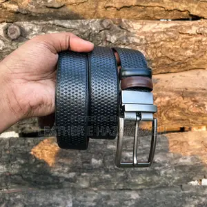 Best Dot Embossed Reversible Leather Belt