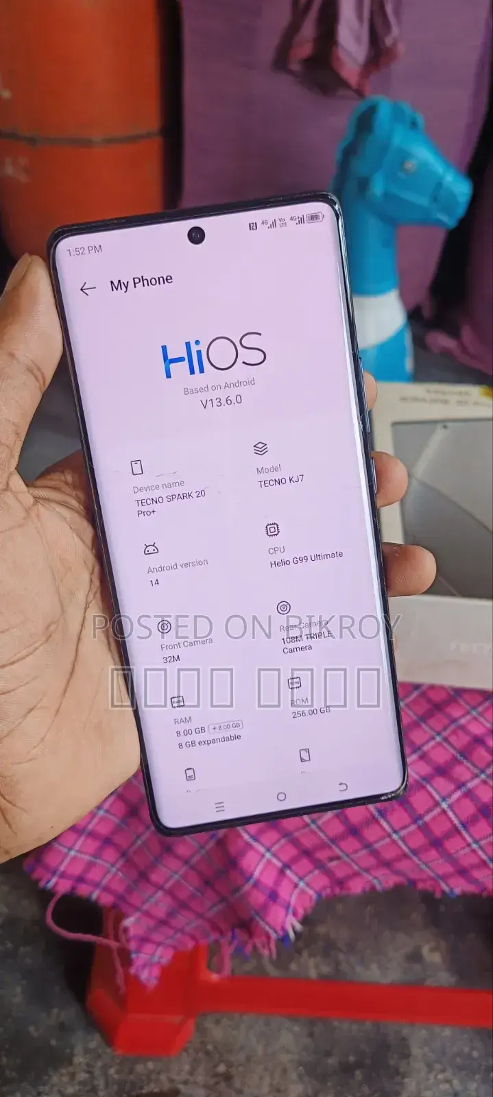 Tecno Spark 20 Pro Plus 256 GB Gray
