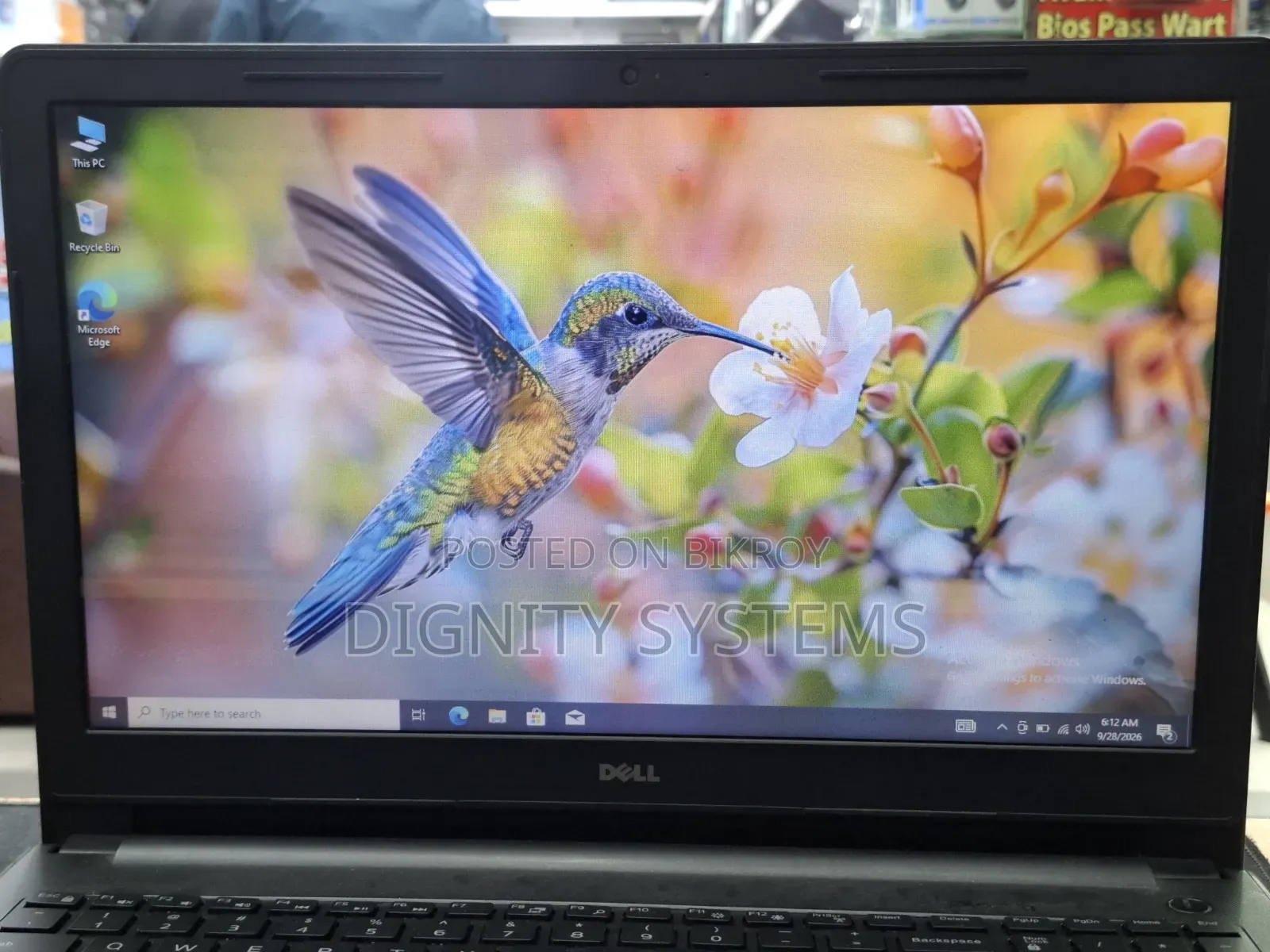 ল্যাপটপ ডেল ইন্সপায়রন ১৫ ৮জিবি ইন্টেল সেলেরন এসএসডি ১২৮জিবি