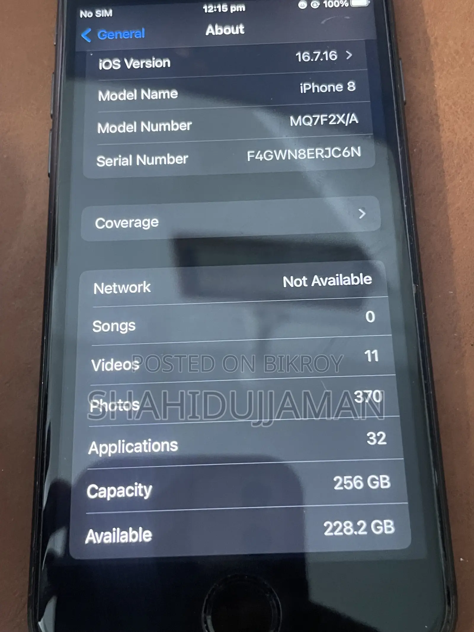 অ্যাপল আইফোন ৮ ২৫৬ জিবি ব্ল্যাক
