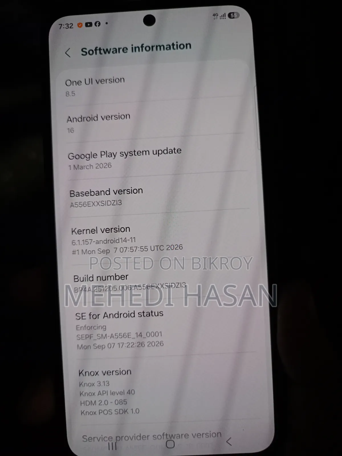 Samsung Galaxy A55 256 GB Blue