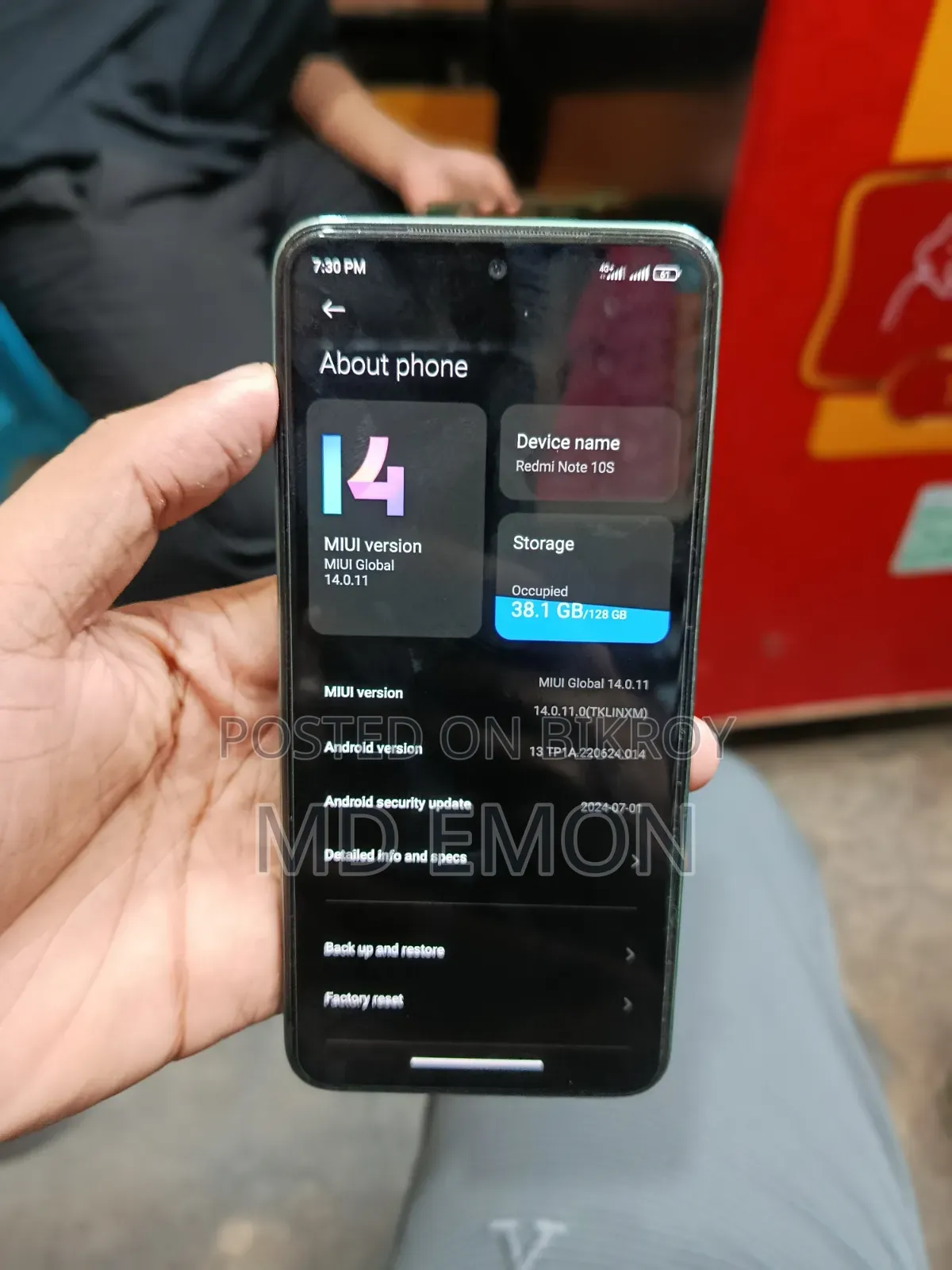 Xiaomi Redmi Note 10S 128 GB Gray
