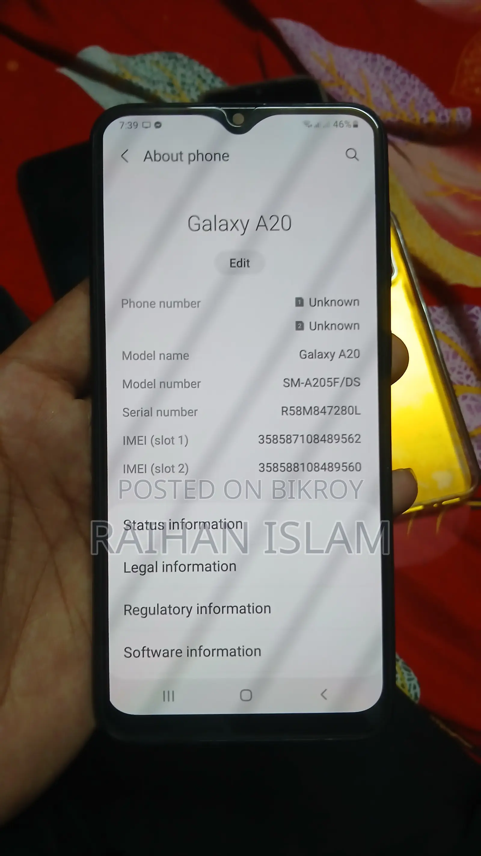 Samsung Galaxy A20 32 GB Black