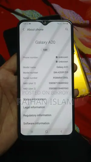 Samsung Galaxy A20 32 GB Black