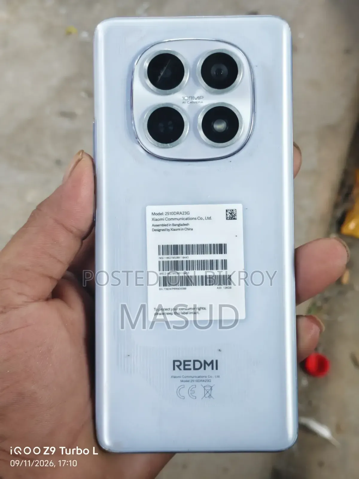 Xiaomi Redmi Note 15 128 GB Gray