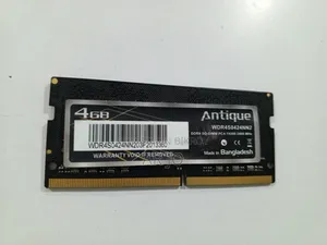 Laptop Ram DDR 4. 4GB SSD Nvme Antique 256GB
