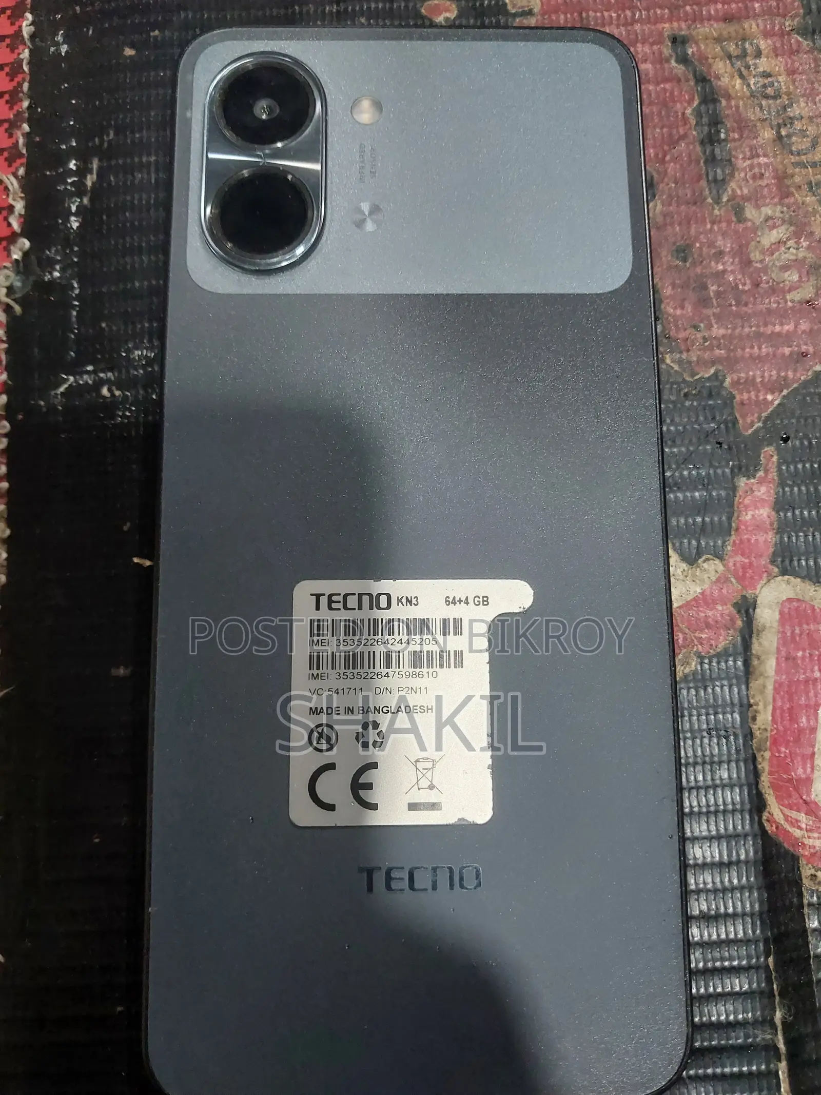 নতুন টেকনো স্পার্ক গো ৬৪ জিবি ব্ল্যাক