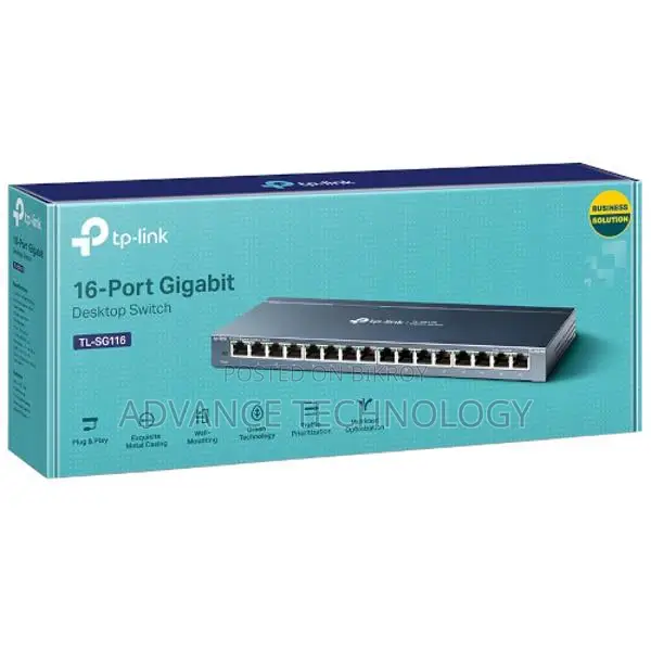 TP-Link TL-SG116 16-Port Gigabit Desktop Switch
