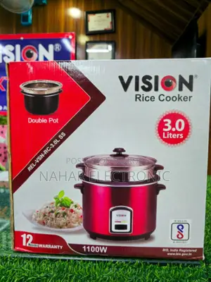 Vision 3L 100 SS Red Rice Cooker