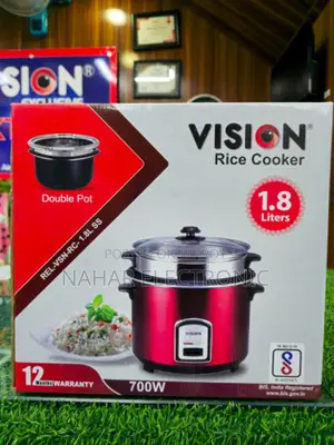 Vision 1.8L REL-40-06 SS Red Rice Cooker