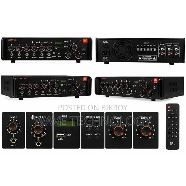 JBL Libra 300W Mixer Amplifier with USB & Bluetooth
