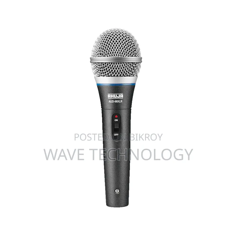 Ahuja AUD-98XLR Unidirectional Dynamic PA Applications Microphone