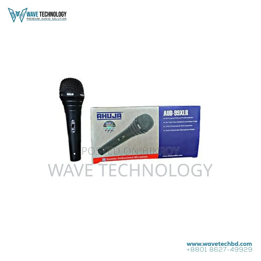 Ahuja AUD-99XLR Unidirectional Dynamic Handheld Microphone