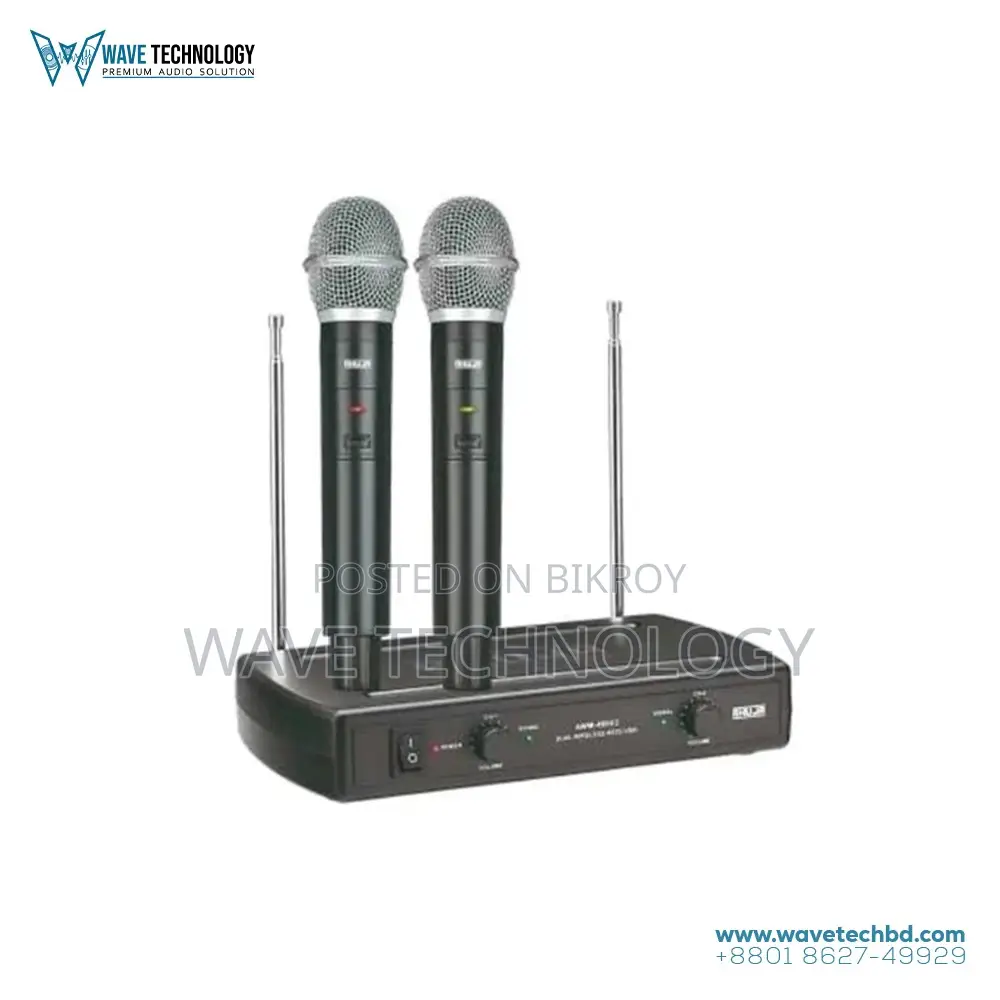 Ahuja AWM-495V2 Dual Handheld VHF Wireless Microphone