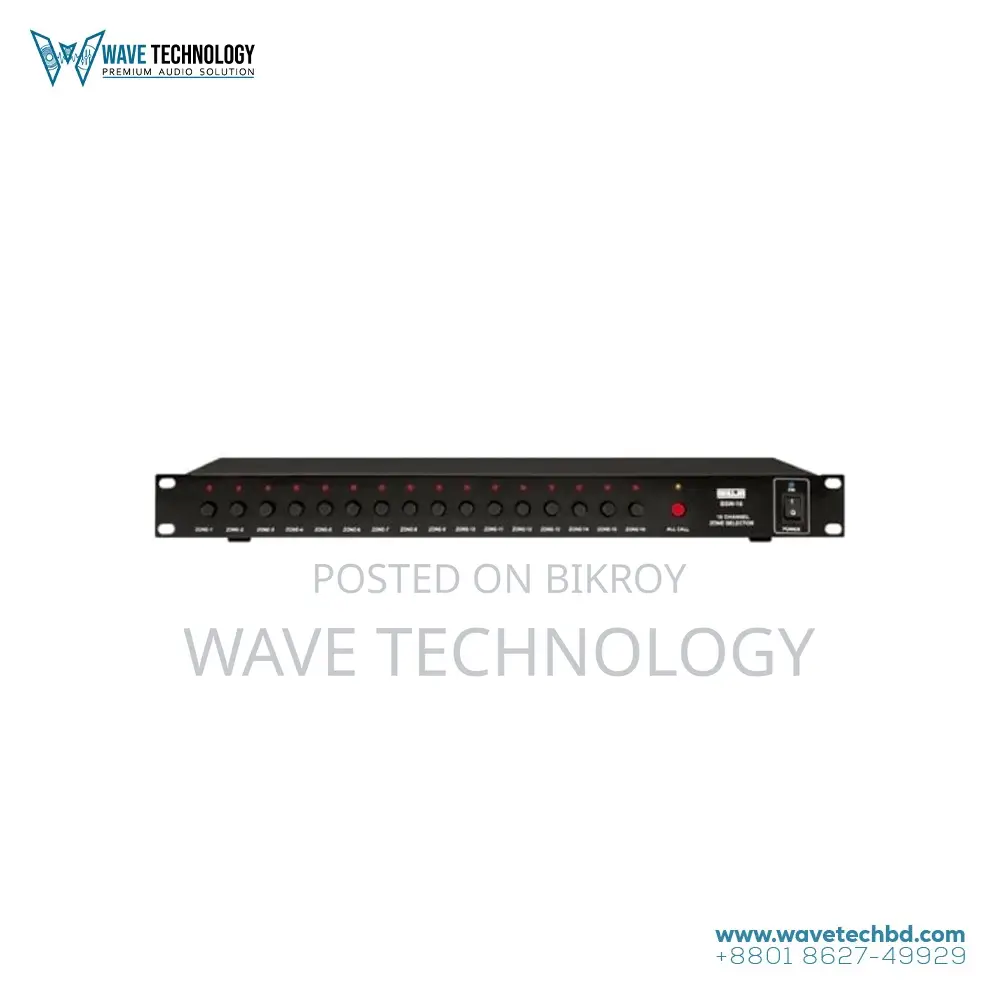 Ahuja SSW-16M 16 Channel Speaker Zone Selector