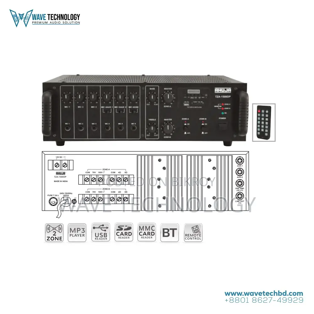 Ahuja TZA-1500DP 160W Mixer Amplifier
