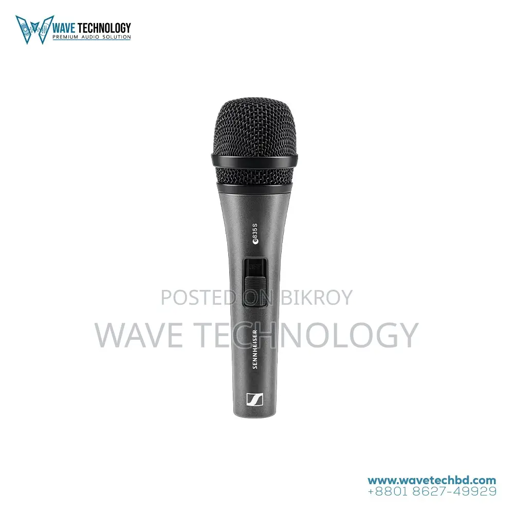 Sennheiser e 835-S lead vocal stage microphone