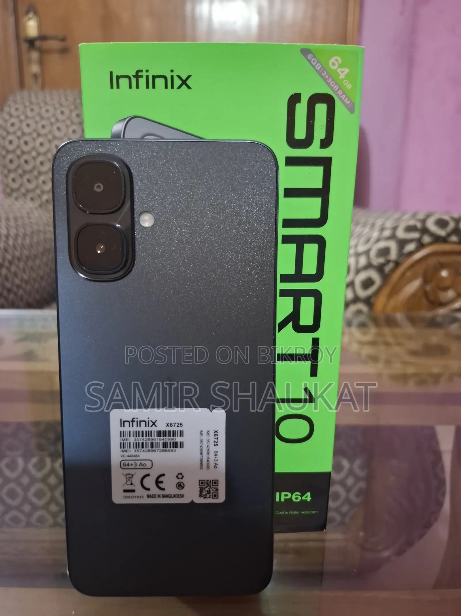 New Infinix Smart 10 64 GB Black