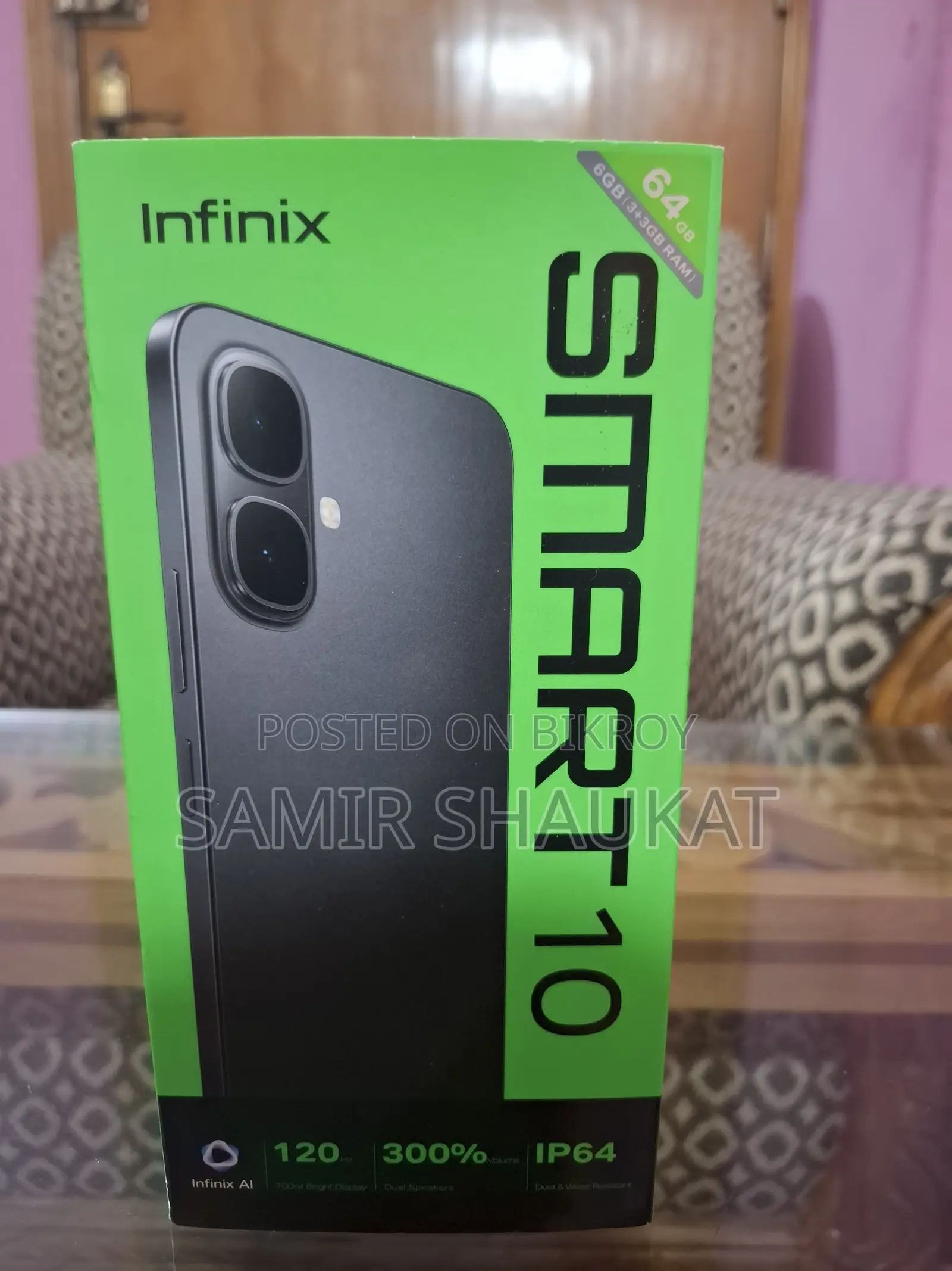 New Infinix Smart 10 64 GB Black